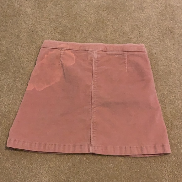 Zara girls pink velvet skirt - Picture 3 of 3